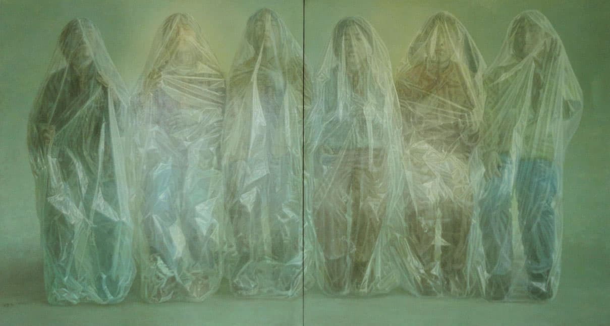 [C2H4]N No.10 Sun Xuemin 2004  Oil on Canvas, 160x300cm