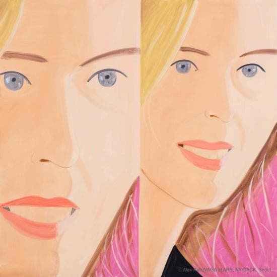 Alex Katz, The Yellow Door, 1985, Oil on board, 30.5x22.9cm