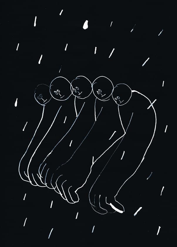 엄유정_<01 drawing> ink on paper, 29.7x21cm, 2020