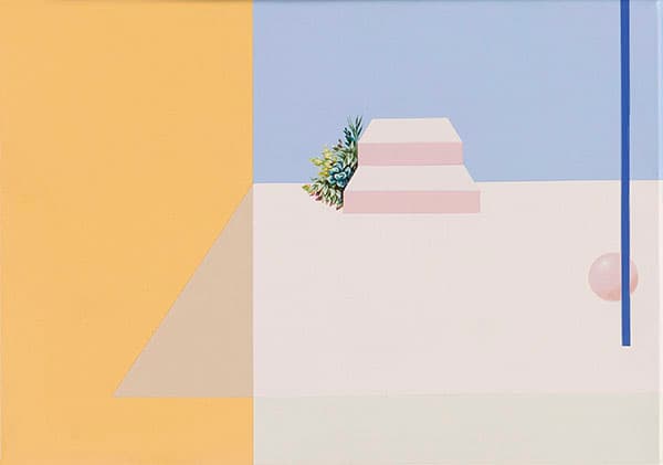 최은지, Layer of City_05, 19.0x27.3, acrylic on canvas, 2017