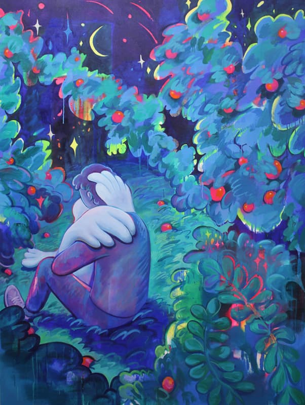 유재연_At the fruit garden_oil on canvas_ 200 x 150cm_2019