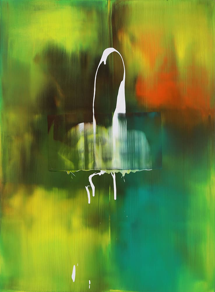 Shin Min Joo. Uncertain Emptiness 2062, 2020, Acrylic on canvas, 130 x 97 cm. Courtesy of the artist & PKM Gallery.