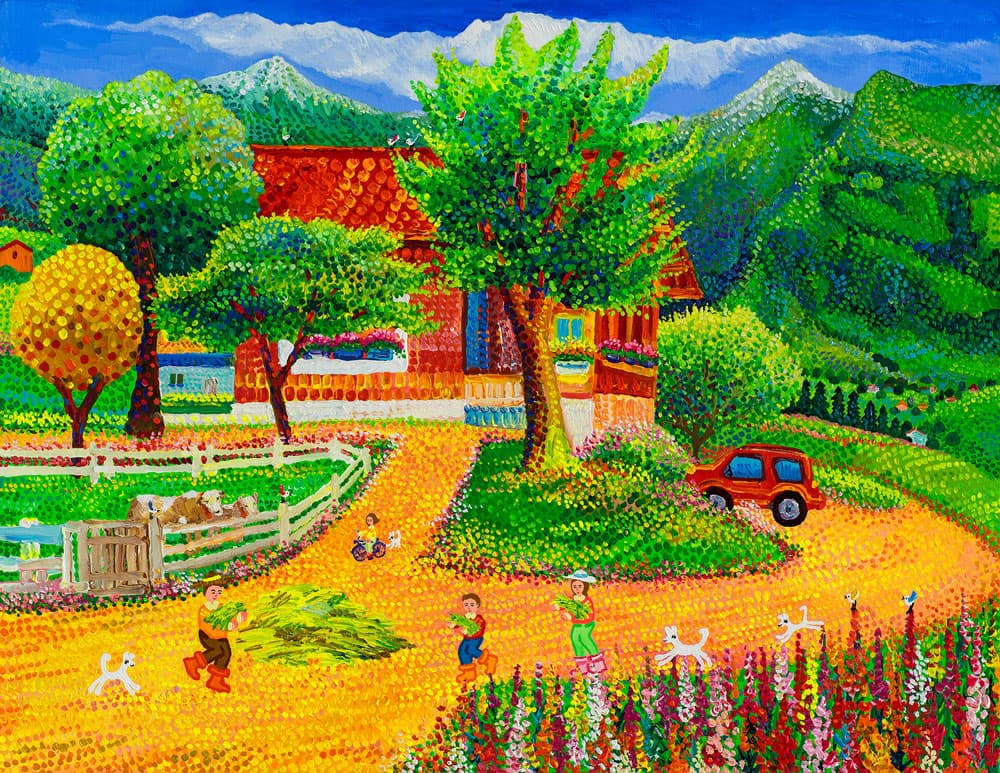 김덕기, 알프스의 여름, 40.9 x 53cm, Acrylic on Canvas, 2016