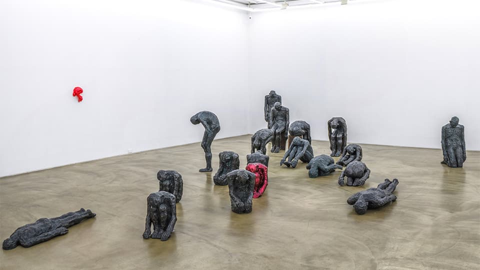 Installation view of Colorful Weights 彩色荷重, Gallery Simon, 2019