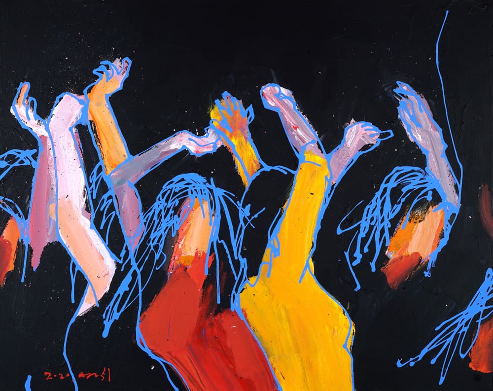 설휘, Another line, 91x72.7cm, Acrylic on canvas, 2020
