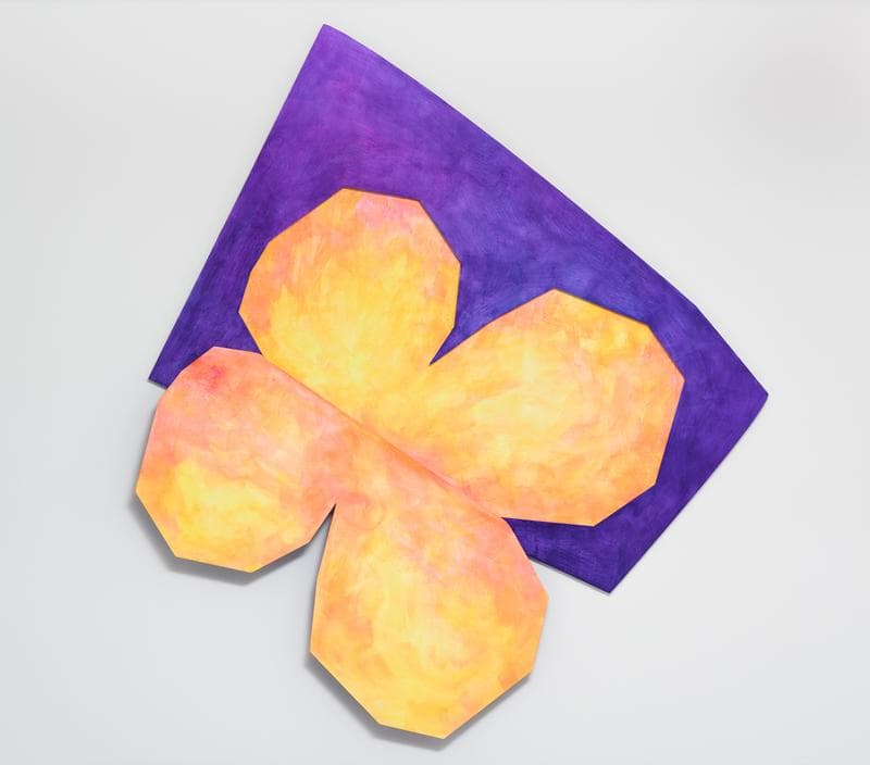 Wonwoo Lee. Clover02, 2017. Steel, paint, acrylic, Version of 3, 185 x 163 cm. Courtesy of the artist and PKM Gallery.