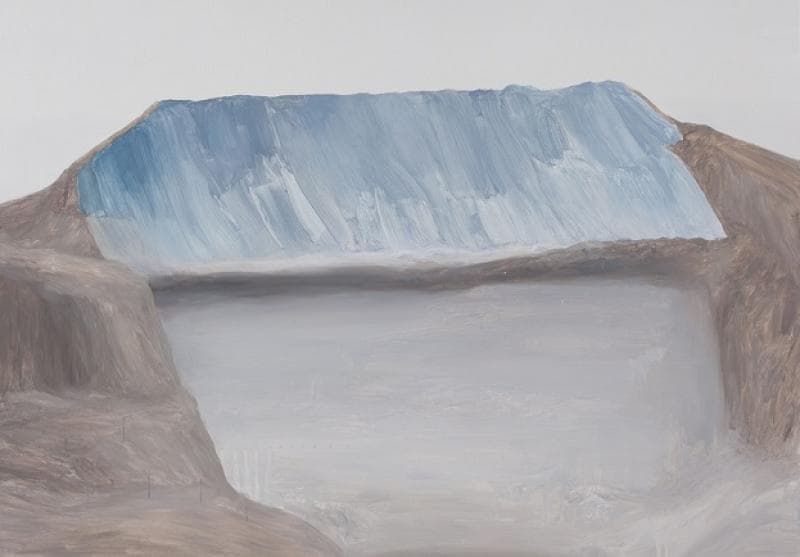 김라연, 녹는 땅_162.2x130.3cm_oil on canvas_2017