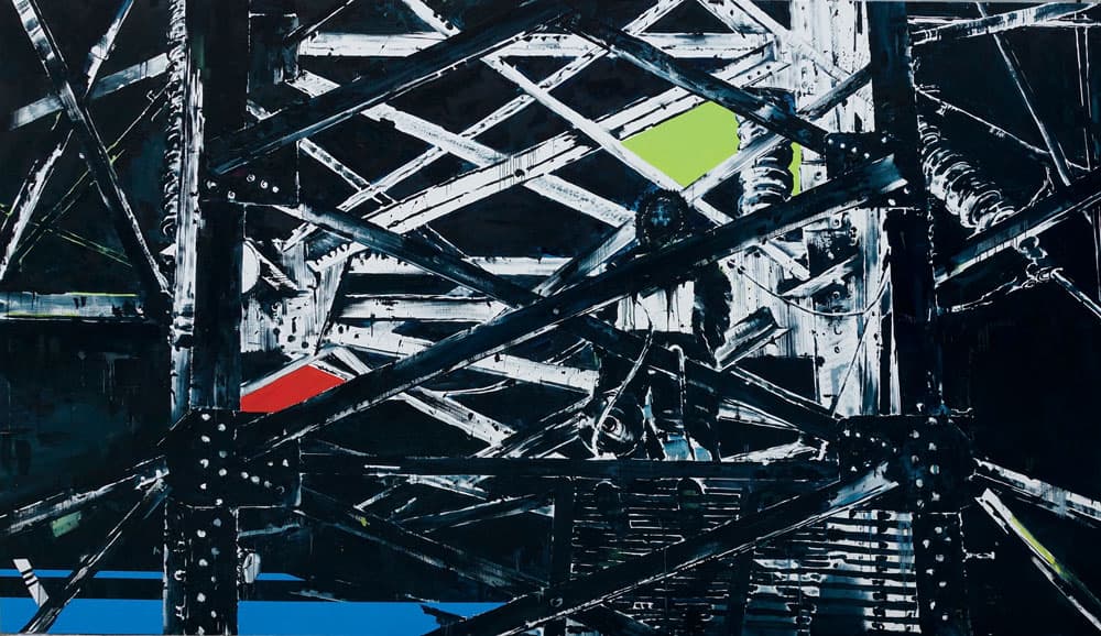 공중감각, 2016, 캔버스에 유채, 148x258.cm