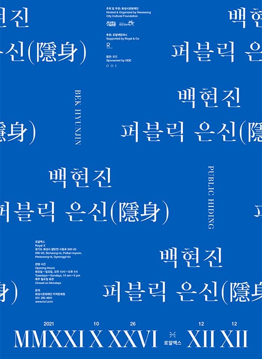 백현진: 퍼블릭 은신(隱身) Bek Hyunjin: Public Hiding 1