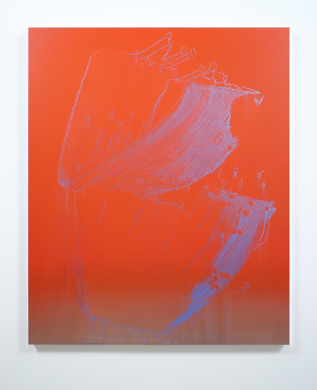 네이슨 힐든, 무제, 2018, 알루미늄에 아크릴릭, 104x85.7cm ©Nathan Hylden