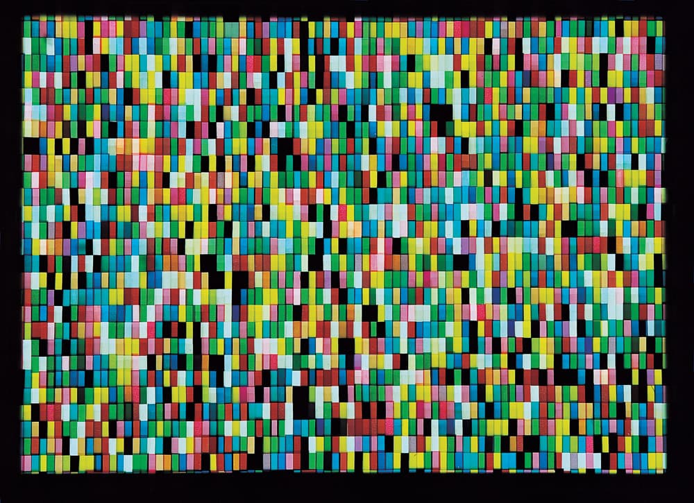 이정승원, 정신분열_ 라이트에 플래그 _32×44cm_2004