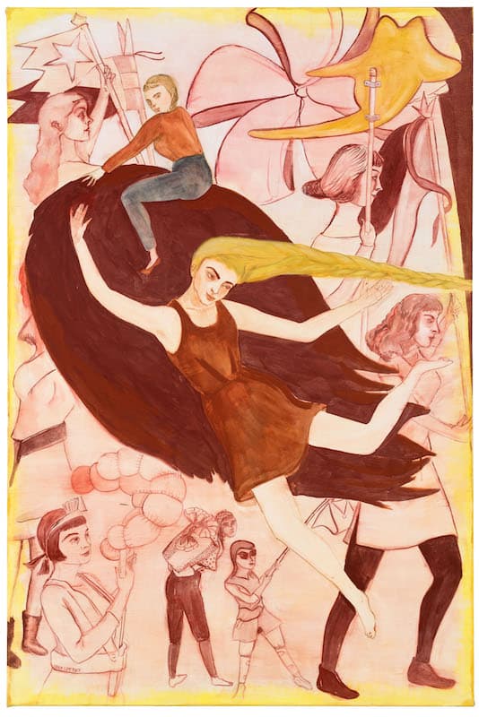 Rosa Loy, Friedfertig, 2017, Casein on canvas, 150 x 100 cm