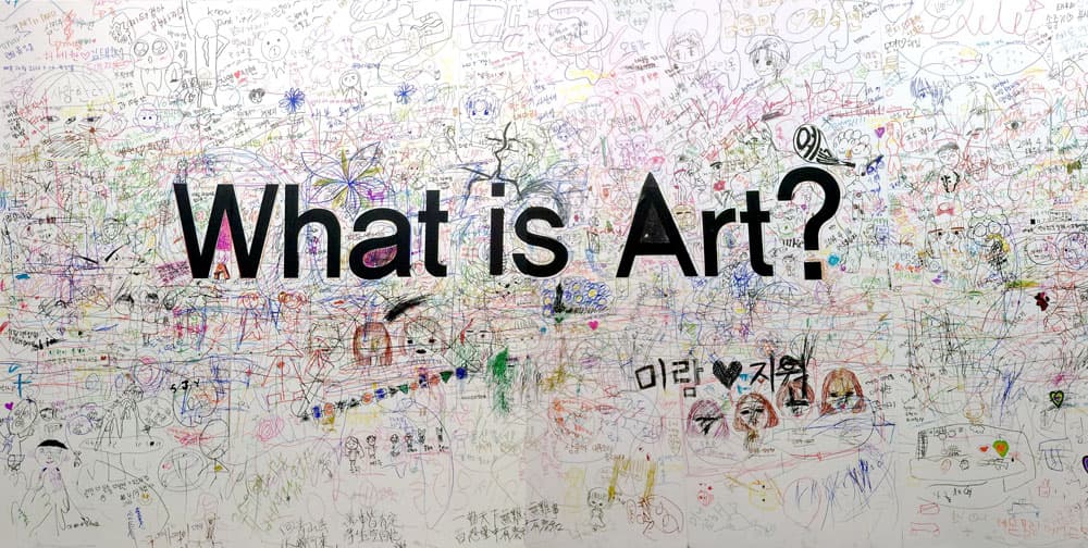 강성훈, What is Art, 석고보드 위에 펜, 울산 중구 옥교동 문화의 거리 컨테이너에 설치, 2016