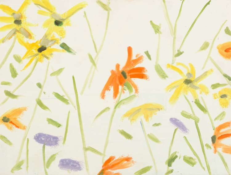 ALEX KATZ, Flowers ll, 2011, 22.9 X 29.8cm, oil on board
