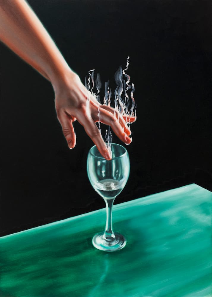 David O’Kane, The Glass Harmonica VI, 2016 oil on canvas, 70 x 50 cm