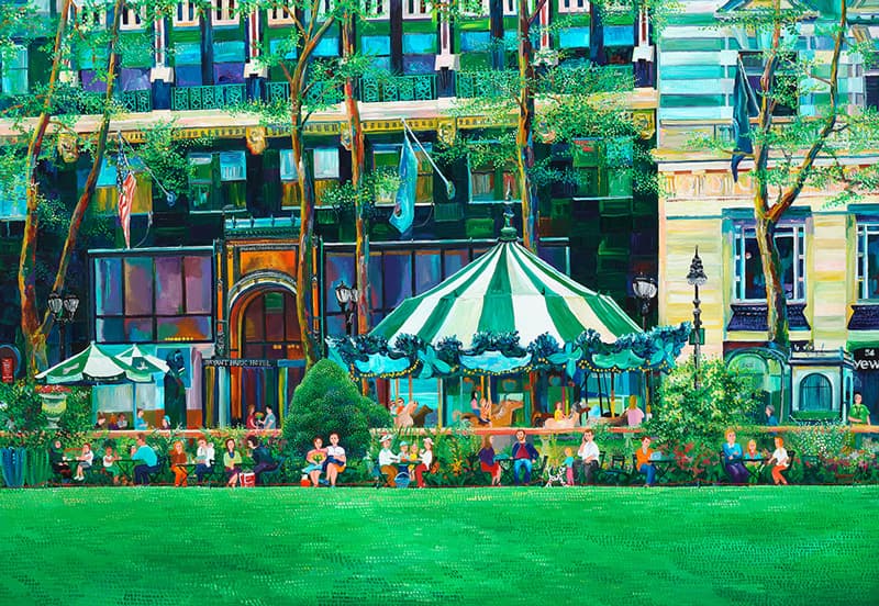 김덕기, 브라이언 파크, 2017, Acrylic  on Canvas, 112.1 X 162.2cm