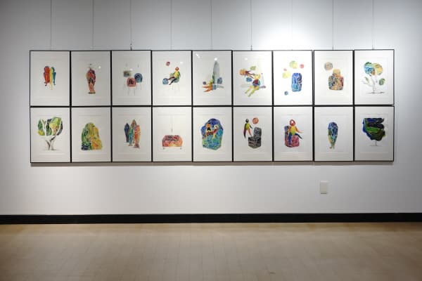 UNTITLE 23*31cm 종이 위에 수채 2016