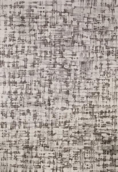 서정빈, Delicate lies1701_210x150cm_순지에 먹, 분채_2017