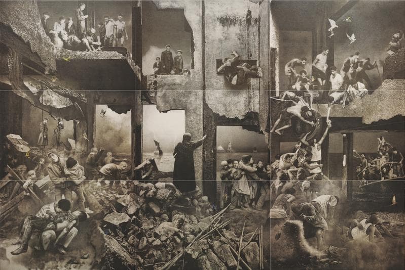 조덕현, gguum, 2017. Graphite & acrylic on oriental paper, 582 x 391 cm. Courtesy of the Artist & PKM Gallery.