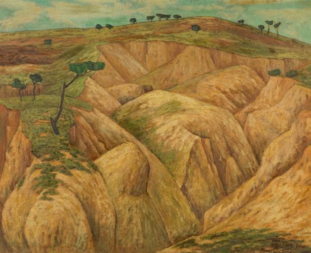 전선택, 황지의 봄_1961 oil on canvas_130×160cm