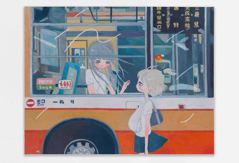 Aya Takano, hello friend, cheer up, 2020, Oil on canvas, 91 × 116.7cm ©2020 Aya Takano/Kaikai Kiki Co., Ltd. All Rights Reserved. Courtesy Perrotin