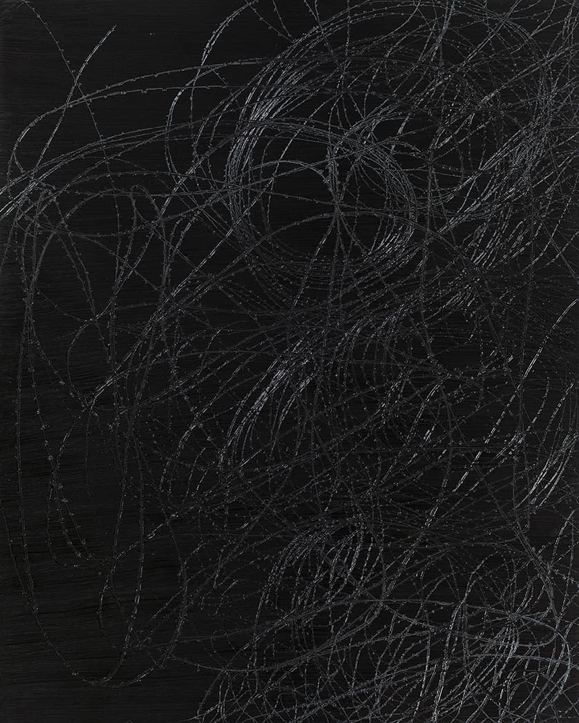 강운, 철책 단상(A Thought on Wire Fences), 162x130.3cm, Oil on canvas, 2019