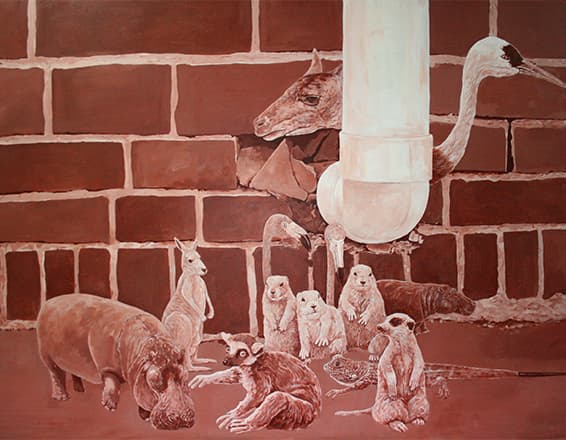 정현성, playground, 2014, acrylic on canvas, 145.5×112.1cm