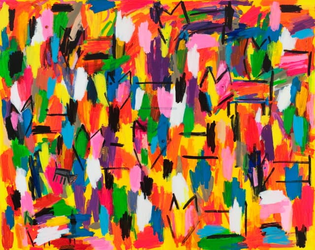 보고싶다_2012 acrylic, thread on canvas_227.3x181.3cm, 이명미