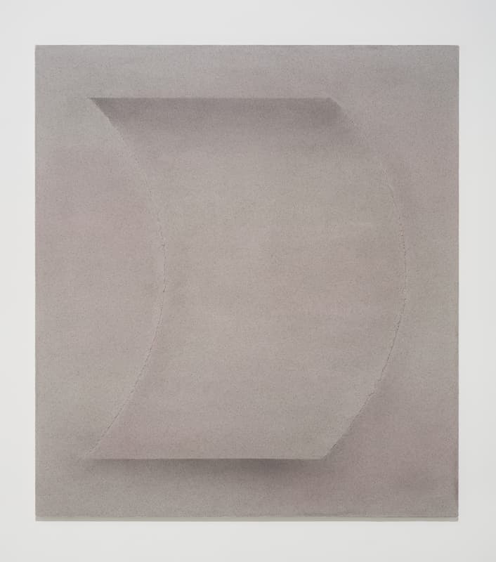 Turn, 2018 acrylic and pumice on canvas, 178(h) x 160(w) cm