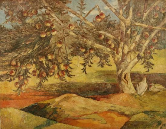 이인성, 사과나무, 1942, Oil on canvas, 91×116.5cm