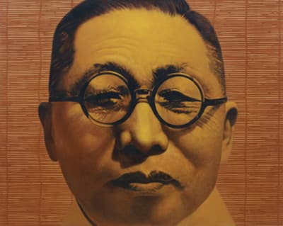 그때, 그곳에서, 그는...김구2 90.9×72.7cm Oil on Canvas 2014