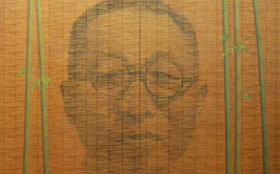 그때, 그곳에서, 그는...김구 260.6×162.2cm Oil on Canvas 2014