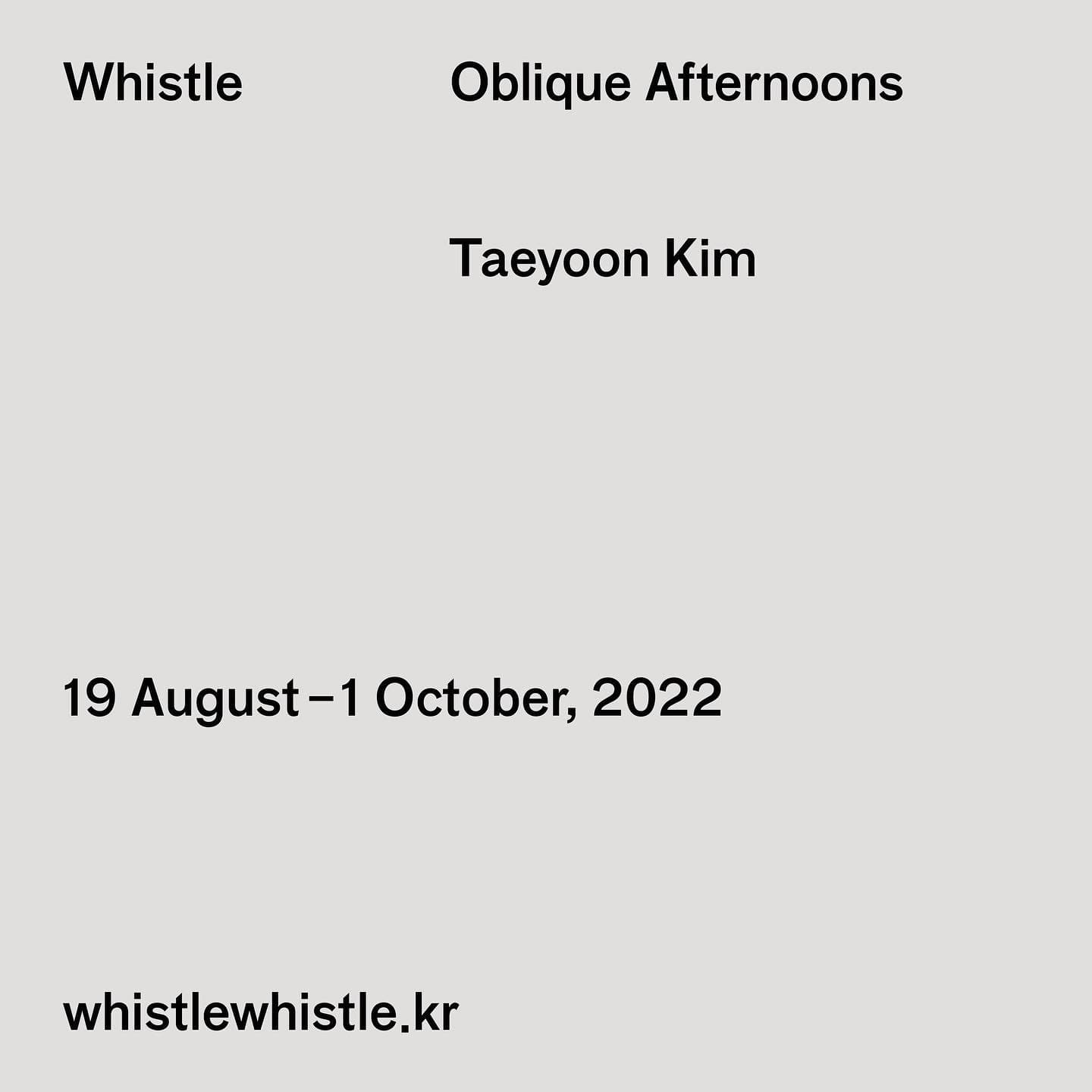 김태윤 개인전: 비스듬한 오후 Oblique Afternoons 1