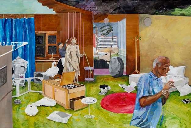 임재영 Jaeyoung Lim  멍청한 번역가  2017-2018  Oil on canvas  97 x 145.5 cm