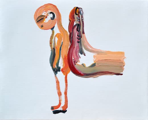 손의 힘 手の力, 캔버스에 아크릴, 53×65㎝, 2018