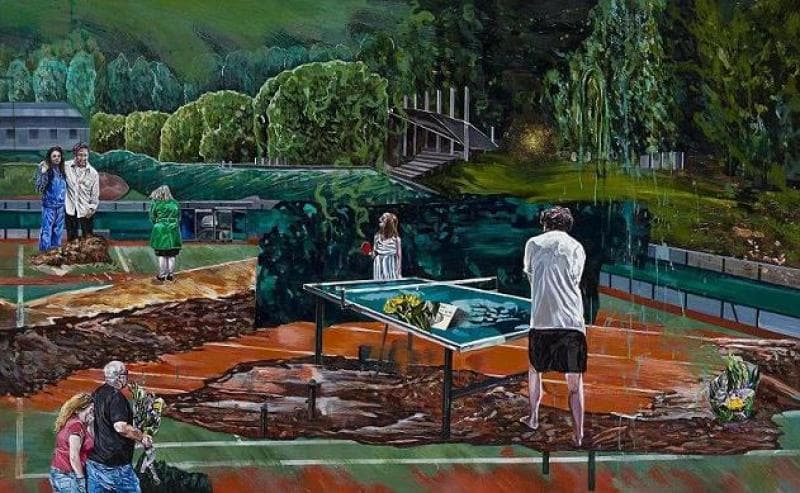 황민희_Table Tennis_130.3x80.3cm_Acrylic on canvas_2014~2015