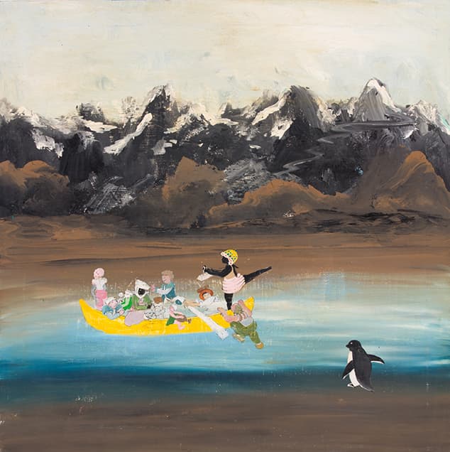 윤정원, 정령의 노래, 80x80cm, Acrylic on canvas, 2020