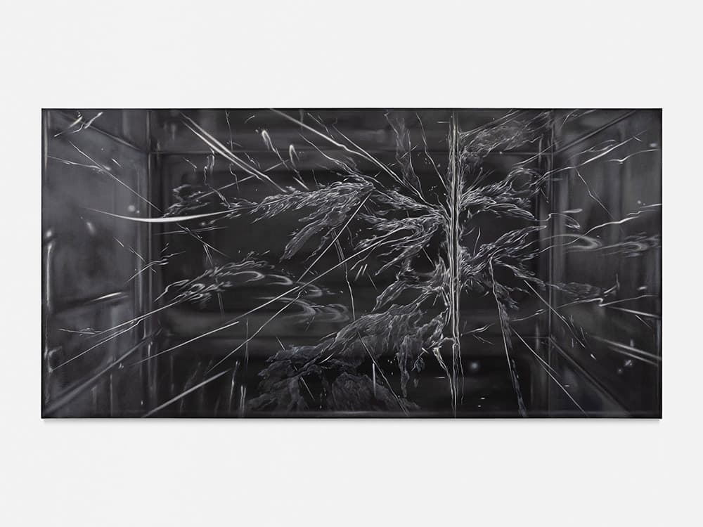양소정, 깨진 물, 2023, oil on canvas, 97x193.9cm