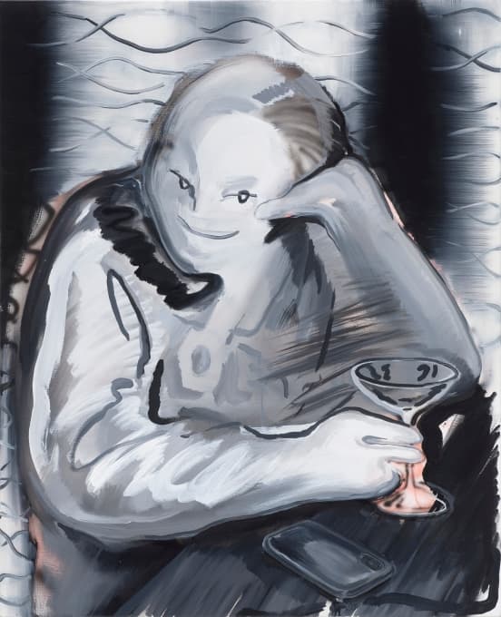 이은새, As usual at bar, oil and acrylic on canvas, 90.9x72.7cm, 2020