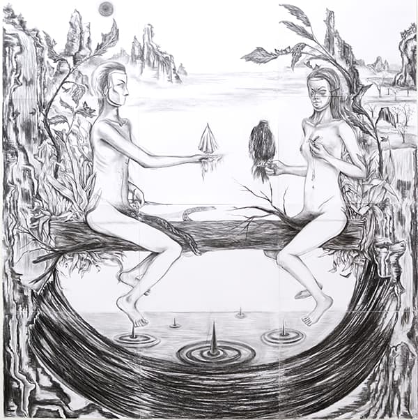 이도현 Lee Dohyun 불면증, 캔버스에 아크릴, 260x162cm, 2014