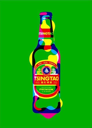 Steven Wilson, Tsingtao, 2017, Screen Print ,150x100cm