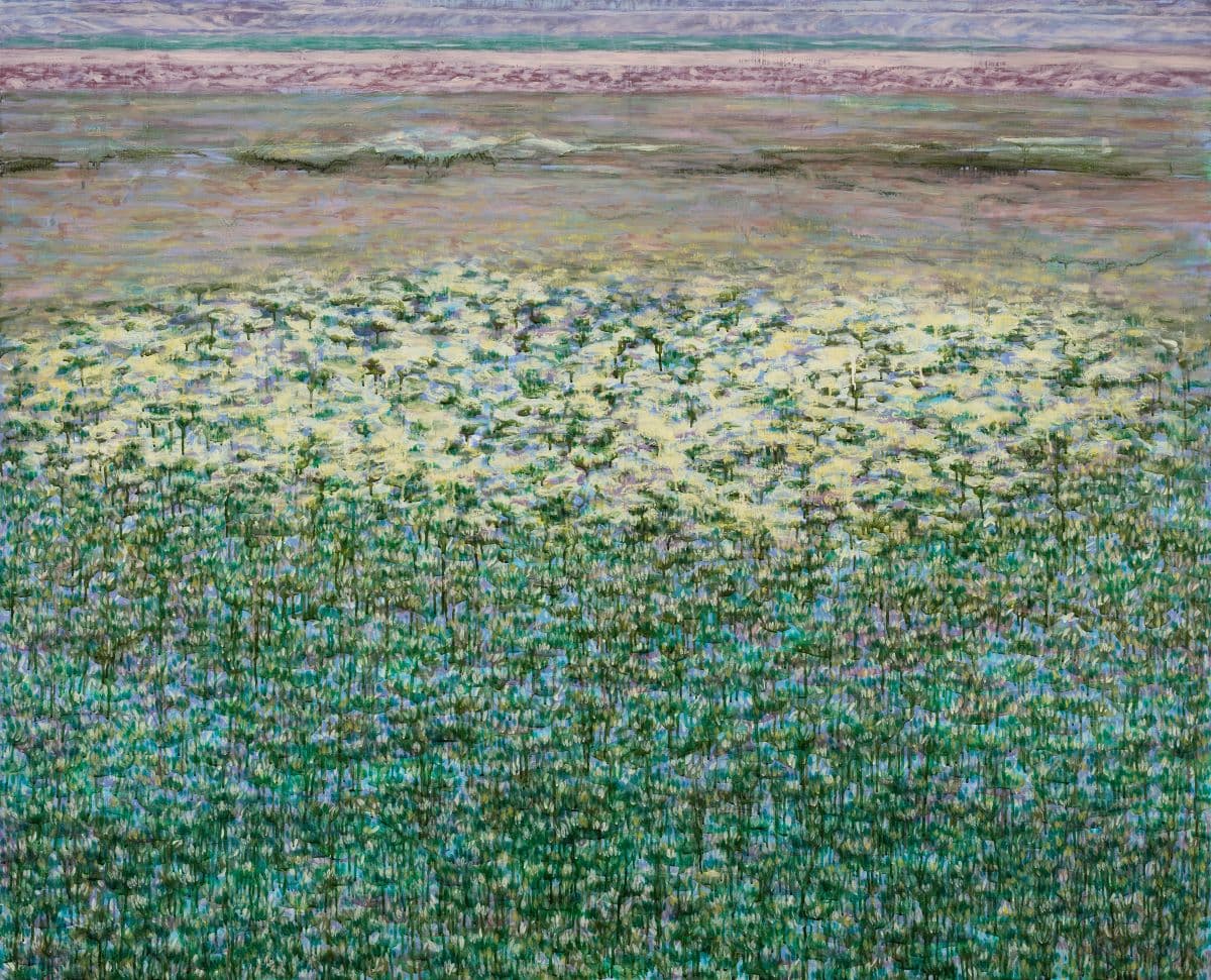 김현정, A Layered Land, 2018, Oil on Canvas, 162.1x130.3cm