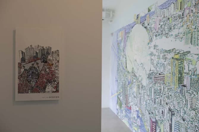 Installation View of The Project The CITY SeOUL, Fahrettin Orenli Solo Exhibition, Corner Art Space