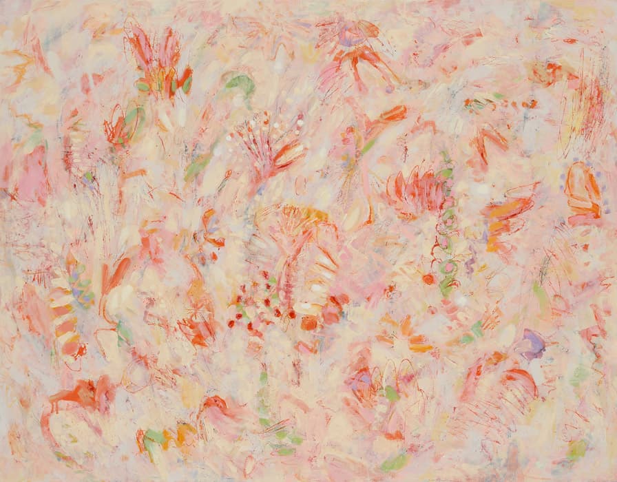 서선경, Visual Story-Walking in the forest, 2019 Acrylic,Oil pastel,Oil transfer drawing on canvas, 91 x 116cm