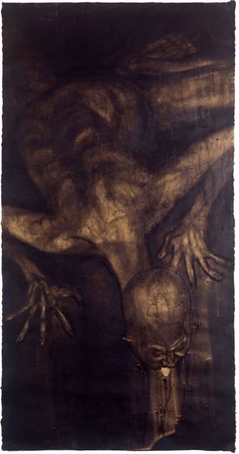 절박_Urgent_2016__Mixed Media on Paper_140x75cm