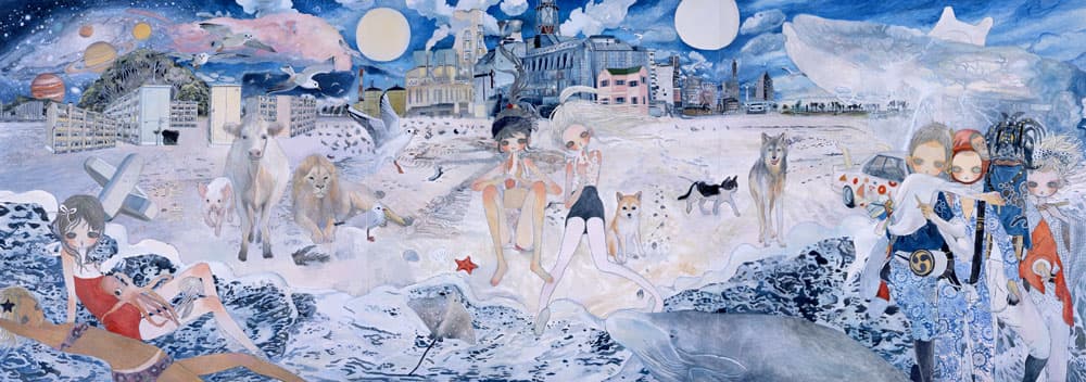 Regeneration of Ocean Flowers_2015,Oil on canvas,130 x 162 cm ©2015 Aya Takano/Kaikai Kiki Co., Ltd. All Rights Reserved. (사진제공:조현화랑)