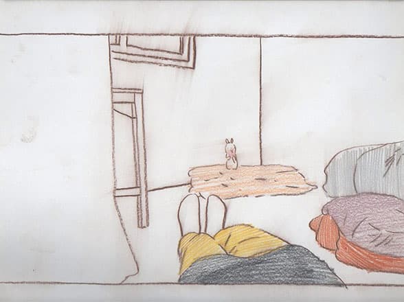 김한나, 전면도피, 2012, 드로잉 애니메이션, 1채널 비디오, 1분41초 (1)