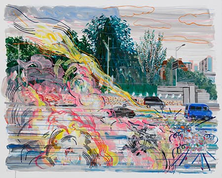 정진_허리업2_종이에 아크릴채색_81.5×101cm_2017