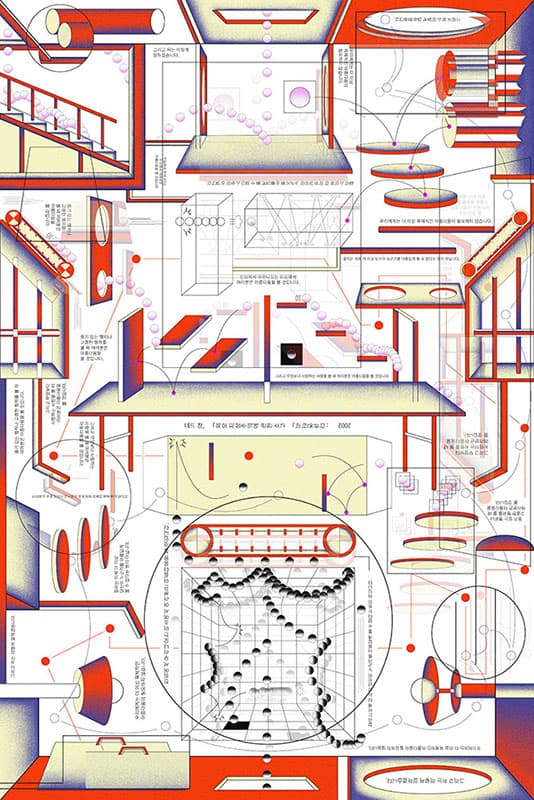 ⓒ구현성 <Reason&Movement_New (St)age> 2021 디지털 페인팅 100×150cm 《SF2021: 판타지 오디세이》 커미션