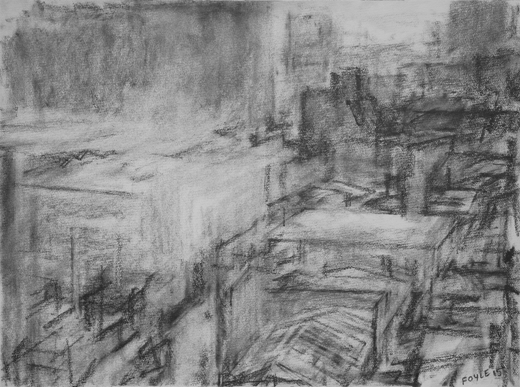 서울 독산동, 종이에 흑연 graphite , , 2015